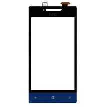 Тачскрин (Сенсорное стекло) для смартфона HTC Windows Phone 8S (A620e) черное с синим