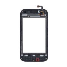 Тачскрин (Сенсорное стекло) для смартфона Huawei Ascend Y210 с рамкой черный