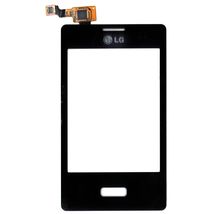 Тачскрин (Сенсорное стекло) для смартфона LG E400 Optimus L3 черный