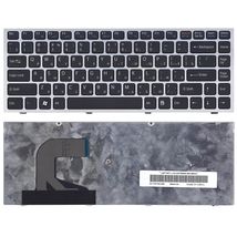 Клавиатура для ноутбука Sony Vaio (VPC-S11, VPC-S12, VPC-S13, VPC-S14) Black, (Silver Frame) RU
