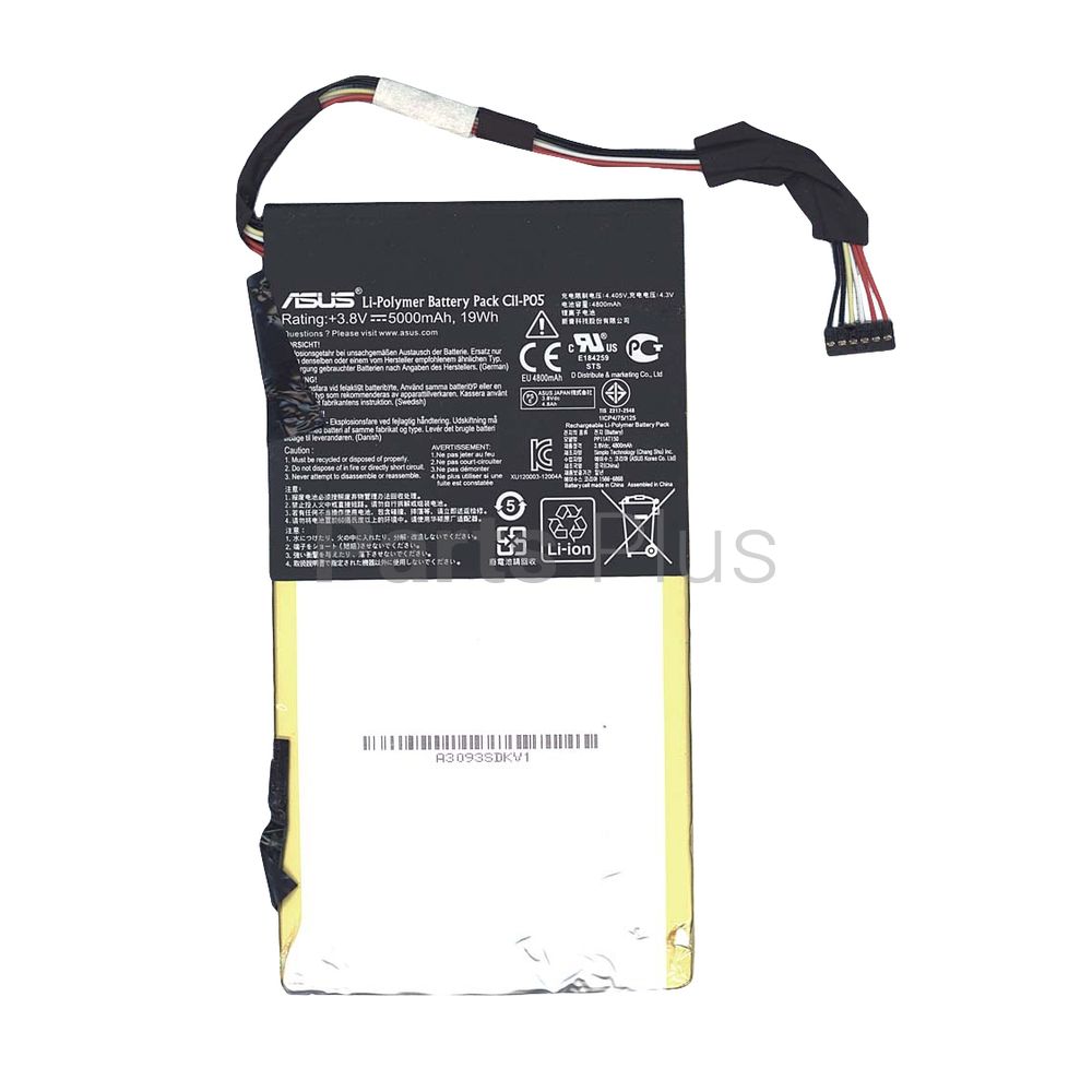 Аккумулятор для планшета Asus C11-P05 (5000 mAh / 3.8 V / 19 Wh), цена |  Купить АКБ для планшета C11-P05 (057262)