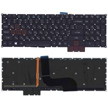 Клавиатура для ноутбука Acer Predator 15 G9-591 с подсветкой (Light), Black, RU