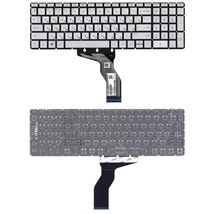 Клавиатура для ноутбука HP (15-BW 250 G6) Silver с подсветкой (Light), (No Frame) RU