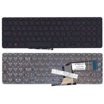 Клавиатура для ноутбука HP Pavilion (15-P, 17-F) Black с красной подсветкой (Red Light), (No Frame) RU