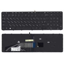 Клавиатура для ноутбука HP Zbook (15 G3, 17 G3) Black с подсветкой (Light) (With Frame) RU