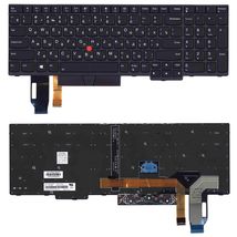 Клавиатура для ноутбука Lenovo IBM Thinkpad (E580) Black с подсветкой (Light), (No Frame) RU