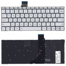 Клавиатура для ноутбука Xiaomi Mi Air (12.5) Silver с подсветкой (Light), (No Frame) RU
