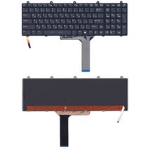 Клавиатура для ноутбука MSI (GE60, GE70, GT70) с подсветкой 7 цветов (Light) Black, (Black Frame) RU