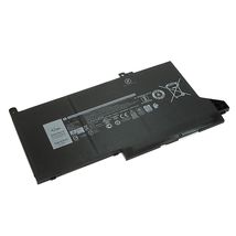 Аккумуляторная батарея для ноутбука Dell DJ1J0 Latitude 12 7280 11.4V Black 3680mAh