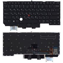 Клавиатура для ноутбука Lenovo ThinkPad X1 carbon Gen 6 2018 с подсветкой (Light), Black, (No Frame), RU