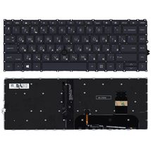 Клавиатура для ноутбука HP Elitebook (745 G7) Black с указателем (Point Stick), с подсветкой (Light), (Black Frame) RU