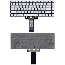 Клавиатура для ноутбука HP Pavilion (13-dk), с подсветкой (Light), Silver, (No Frame) RU