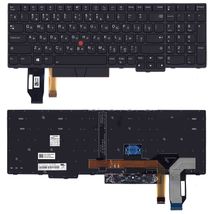 Клавиатура для ноутбука Lenovo Thinkpad T15 gen 1/2, с подсветкой (Light), Black, (No Frame), RU