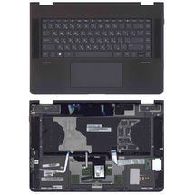 Клавиатура для ноутбука HP Spectre x360 15-BL Grey, (Grey TopCase) RU