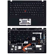 Клавиатура для ноутбука Lenovo ThinkPad X1 Carbon Gen 6 Black, (Black TopCase) RU
