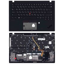 Клавиатура для ноутбука Lenovo ThinkPad X1 Carbon Gen 7 v.1 Black, (Black TopCase) RU