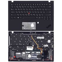Клавиатура для ноутбука Lenovo ThinkPad X1 Carbon Gen 7 v.2 Black, (Black TopCase) RU