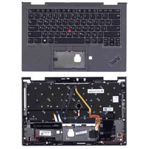 Клавиатура для ноутбука Lenovo Thinkpad X1 Yoga 4th Gen Black, (Grey TopCase) RU