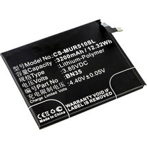 Аккумуляторная батарея для Xiaomi CS-MUR510SL Redmi 5 3.85V Black 3200mAh 12.32Wh