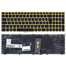 Клавиатура для ноутбука Lenovo IdeaPad (G50-70) Black, Green Frame RU
