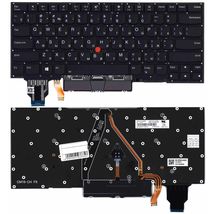 Клавиатура для ноутбука Lenovo ThinkPad X1 Carbon Gen 7 2019 с подсветкой (Light), Black, (No Frame), RU