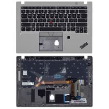 Клавиатура для ноутбука Lenovo ThinkPad T490s с указателем (Point Stick) Black, (Silver TopCase) RU