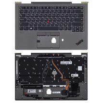 Клавиатура для ноутбука Lenovo Thinkpad X1 Yoga 4th Gen ver.2 Black, (Grey TopCase) RU