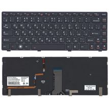 Клавиатура для ноутбука Lenovo IdeaPad (Y480) с подсветкой (Light), Black, (Black Frame), RU