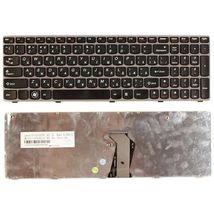 Клавиатура для ноутбука Lenovo IdeaPad (Z560, Z565, G570, G770) Black, (Gray Frame), RU