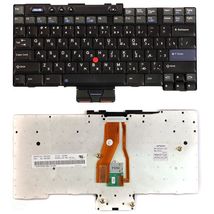 Клавиатура для ноутбука Lenovo ThinkPad (T40, T41, T42, T43, T43p, R50, R51, R52) с указателем (Point Stick) Black RU