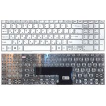 Клавиатура для ноутбука Sony (FIT 15, SVF15) с подсветкой (Light), White, (No Frame) RU