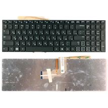 Клавиатура для ноутбука Samsung (RF712) с подсветкой (Light), Black, (No Frame), RU