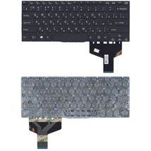 Клавиатура для ноутбука Sony Vaio Fit SVF13N12, SVF13N13, SVF13N15, SVF13N18, SVF13N19, SVF13N190S, SVF13N190X, SVF13N1F4E, SVF13N290X, SVF13N24CXB, SVF14, Black, (No Frame) RU