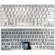 Клавиатура для ноутбука Sony Vaio (VPC-CA, VPCCA, VPC-SA, VPCSA) Silver, (No Frame) RU