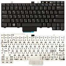 Клавиатура для ноутбука Dell Latitude E5520, E6410, E6400, E5500, E5510, E5410, E6500, E6510, M4500 Black, RU/EN