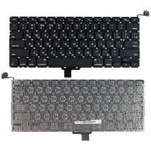 Клавиатура для ноутбука Apple MacBook Pro (A1278) Black, (No Frame), RU (горизонтальный энтер)