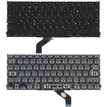 Клавиатура для ноутбука Apple MacBook Pro (A1425) Black, (No Frame), RU (горизонтальный энтер)