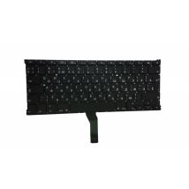 Клавиатура для ноутбука Apple MacBook Air 2011+ (A1369) с подсветкой (Light), Black, (No Frame), RU (вертикальный энтер)