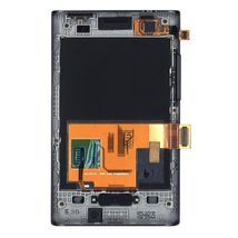 Матрица с тачскрином (модуль) для LG Optimus L3 E400 с рамкой черный
