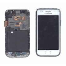 Матрица с тачскрином (модуль) для Samsung Galaxy S GT-I9000 белый с рамкой