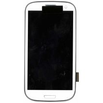 Матрица с тачскрином (модуль) для Samsung Galaxy S3 GT-I9300 Ceramic White белый с рамкой