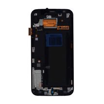Матрица с тачскрином (модуль) для Samsung Galaxy S6 Edge SM-G925F черный с рамкой