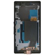 Матрица с тачскрином (модуль) для Sony Xperia Z C6603 черный с рамкой
