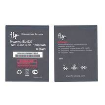 Аккумуляторная батарея для смартфона Fly BL4027 IQ4410 Phoenix 3.7V Black 1800mAh 6.66Wh