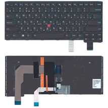 Клавиатура для ноутбука Lenovo Yoga (S3-14) с подсветкой (Light), с указателем (Point Stick), Black, (Black Frame) RU