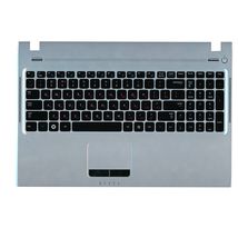 Клавиатура для ноутбука Samsung (Q530) Black, (Silver TopCase), RU