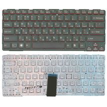 Клавиатура для ноутбука Sony (SVE14A) Black, (No Frame) RU Черная с красными боками