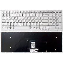 Клавиатура для ноутбука Sony Vaio (VPC-EB) White, (White Frame) RU