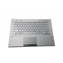 Клавиатура для ноутбука Sony Vaio (VPC-SB) Silver, (Silver TopCase), RU (for fingerprint reader)