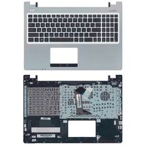 Клавиатура для ноутбука Asus (K56) Black, (Silver TopCase), RU